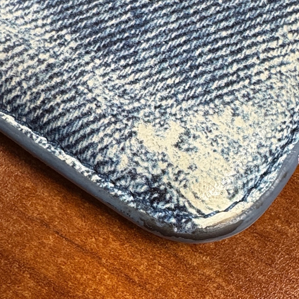 Balenciaga Blue Denim leather Card Holder - Picture 8 of 11